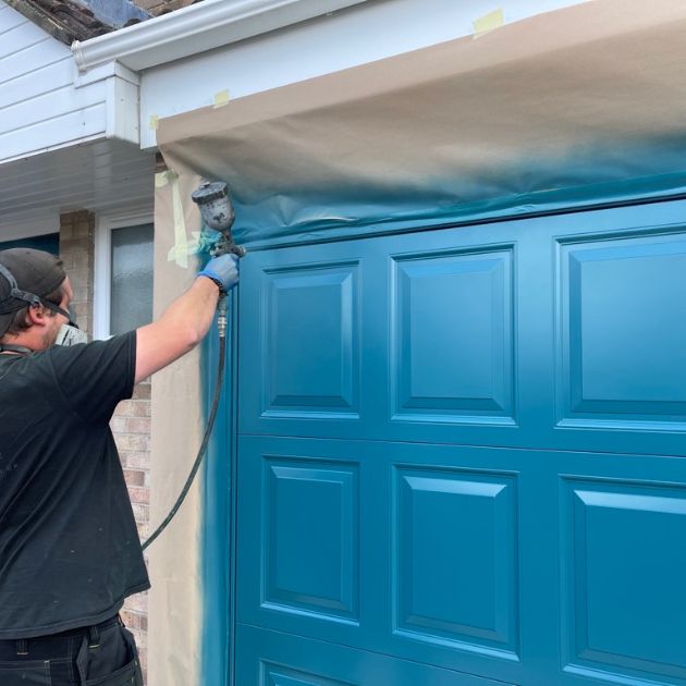 uPVC Spraying uPVC Garage Doors