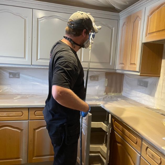 uPVC Revive Spraying Kitchen Cabinets