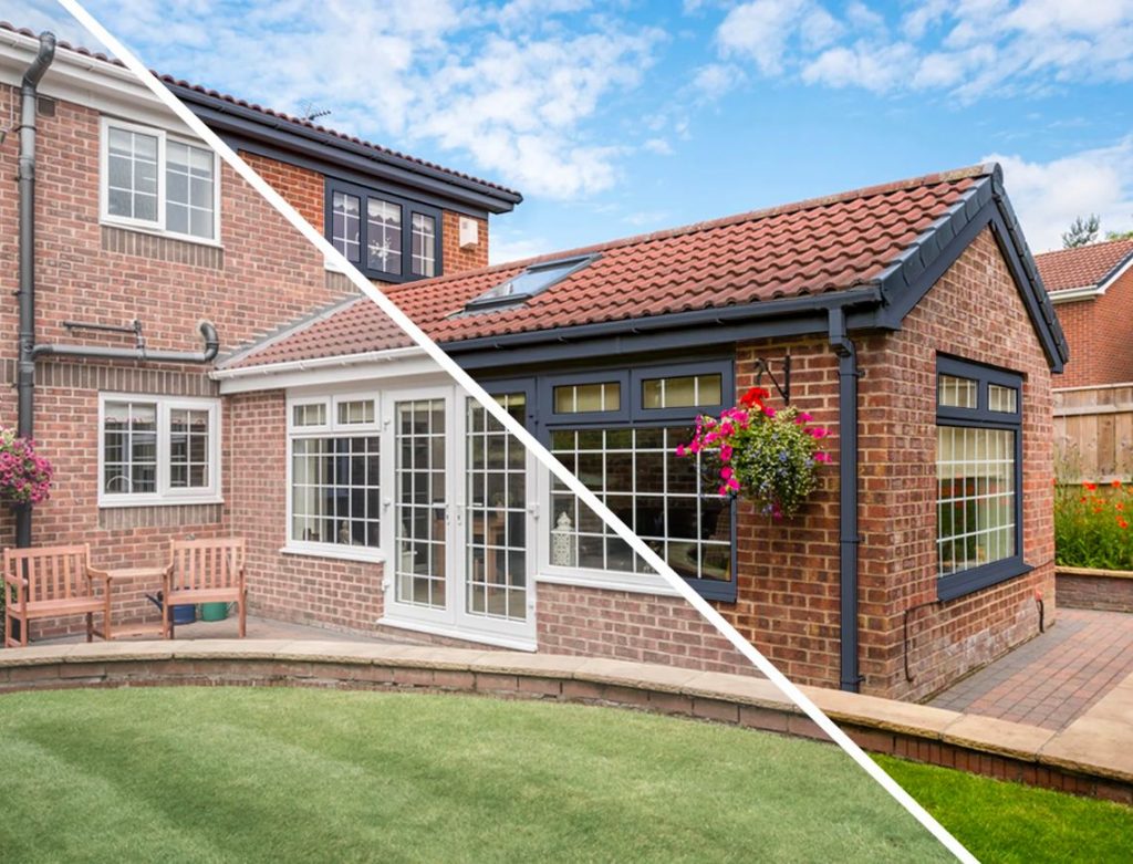 uPVC window spraying