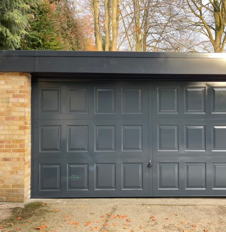 uPVC garage door spraying